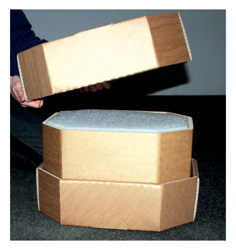 Schnell und sicher verpackt mit der Farbeimerbox® - die Transportverpackung für Farbeimer
