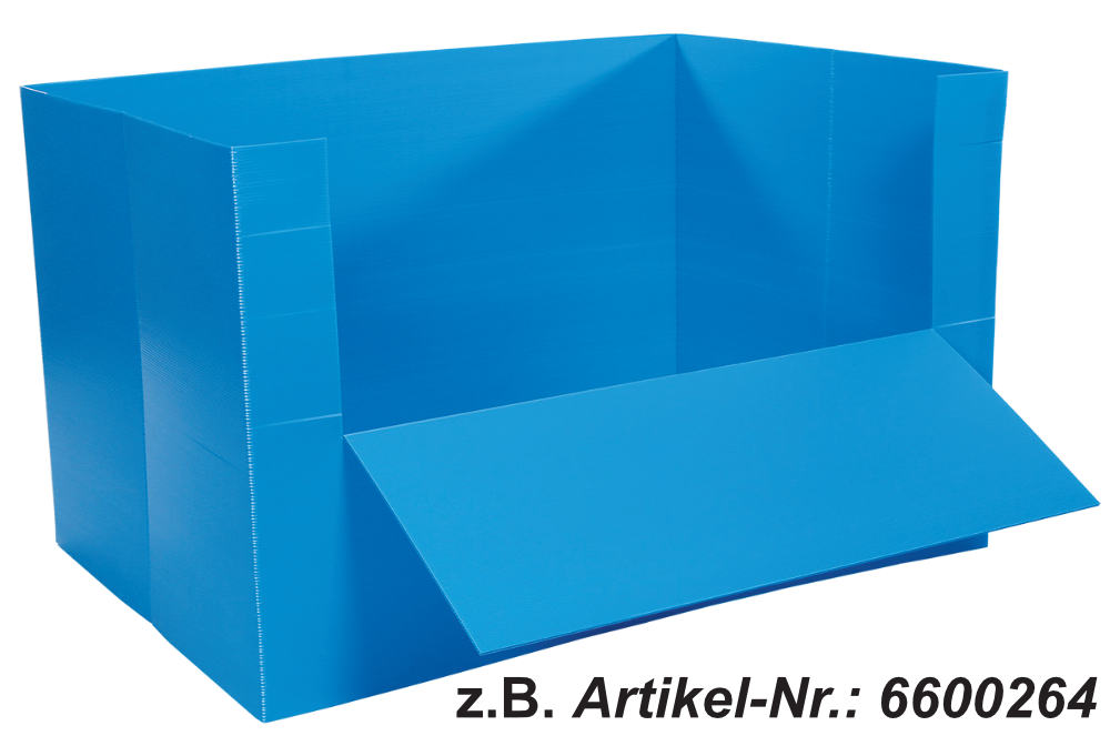 Auskleidungen für Gitterboxen auch aus Kunststoff-Wellpappe z.B. Artikel-Nr.: 6600264