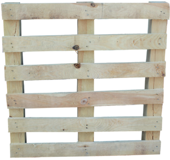 Holz-Palette Artikel 6600126, 750 x 750 mm, 3 Balken