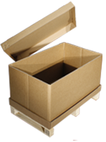 Großladungsträger aus Wellpappe/Exportverpackung/System-Komplettverpackung