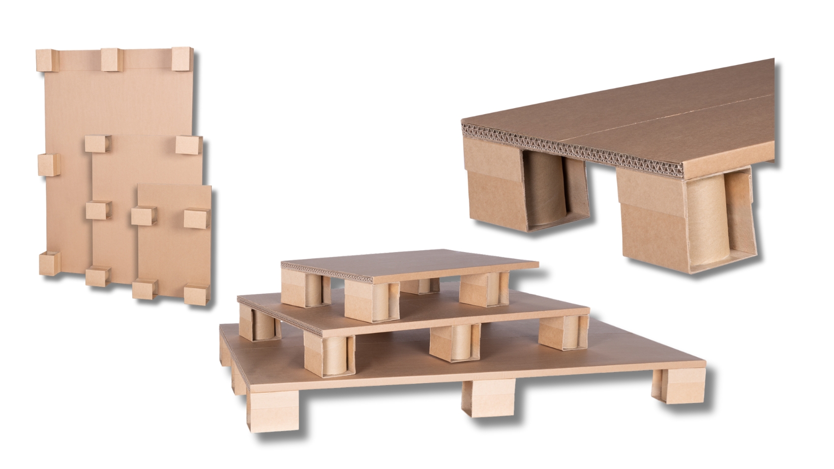 neu hochbelastbare Wellpapp-Paletten kreuzverleimte 3.9 mit 2.3EE